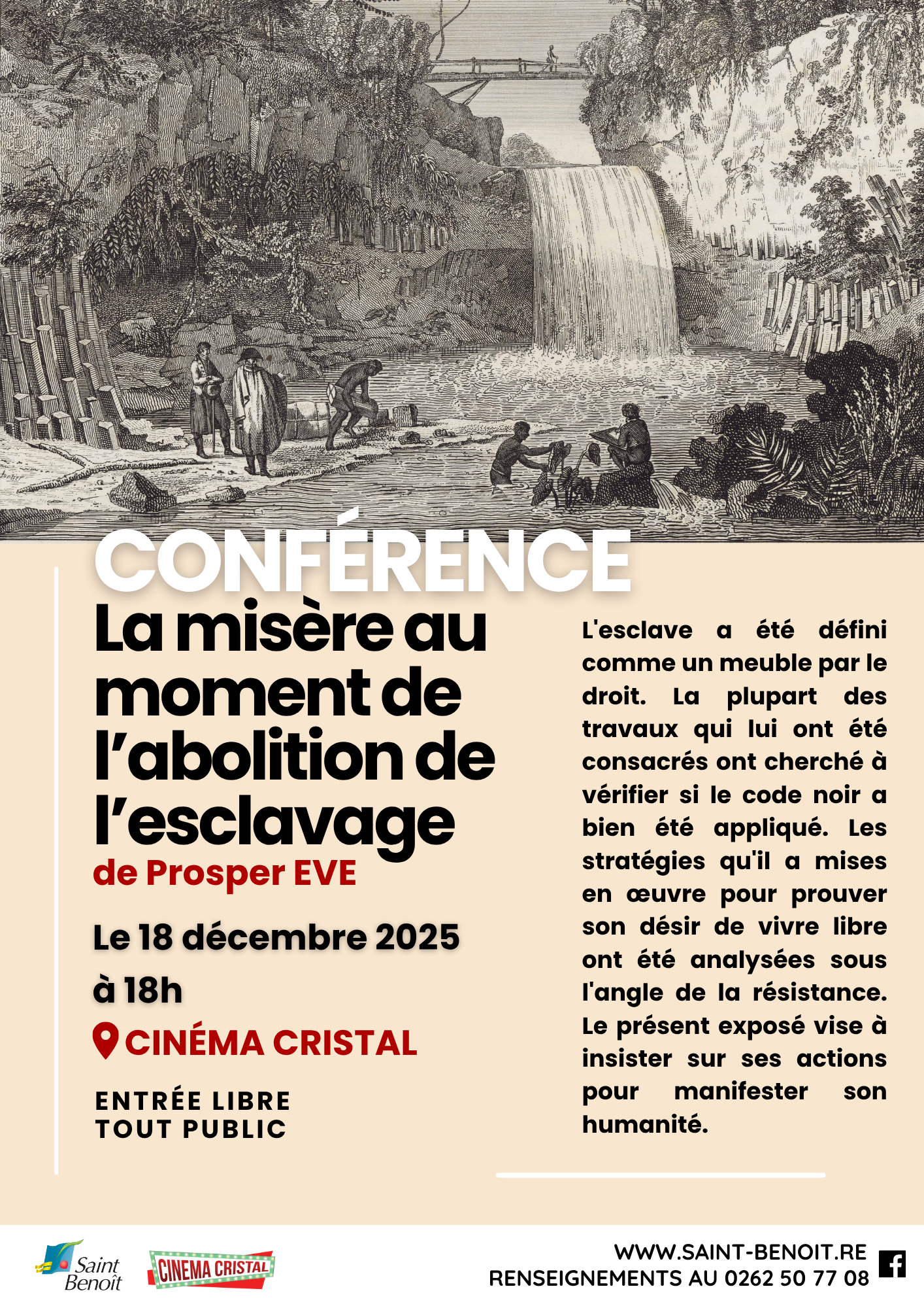 CONFÉRENCE - La misère au moment de l’abolition de l’esclavage
