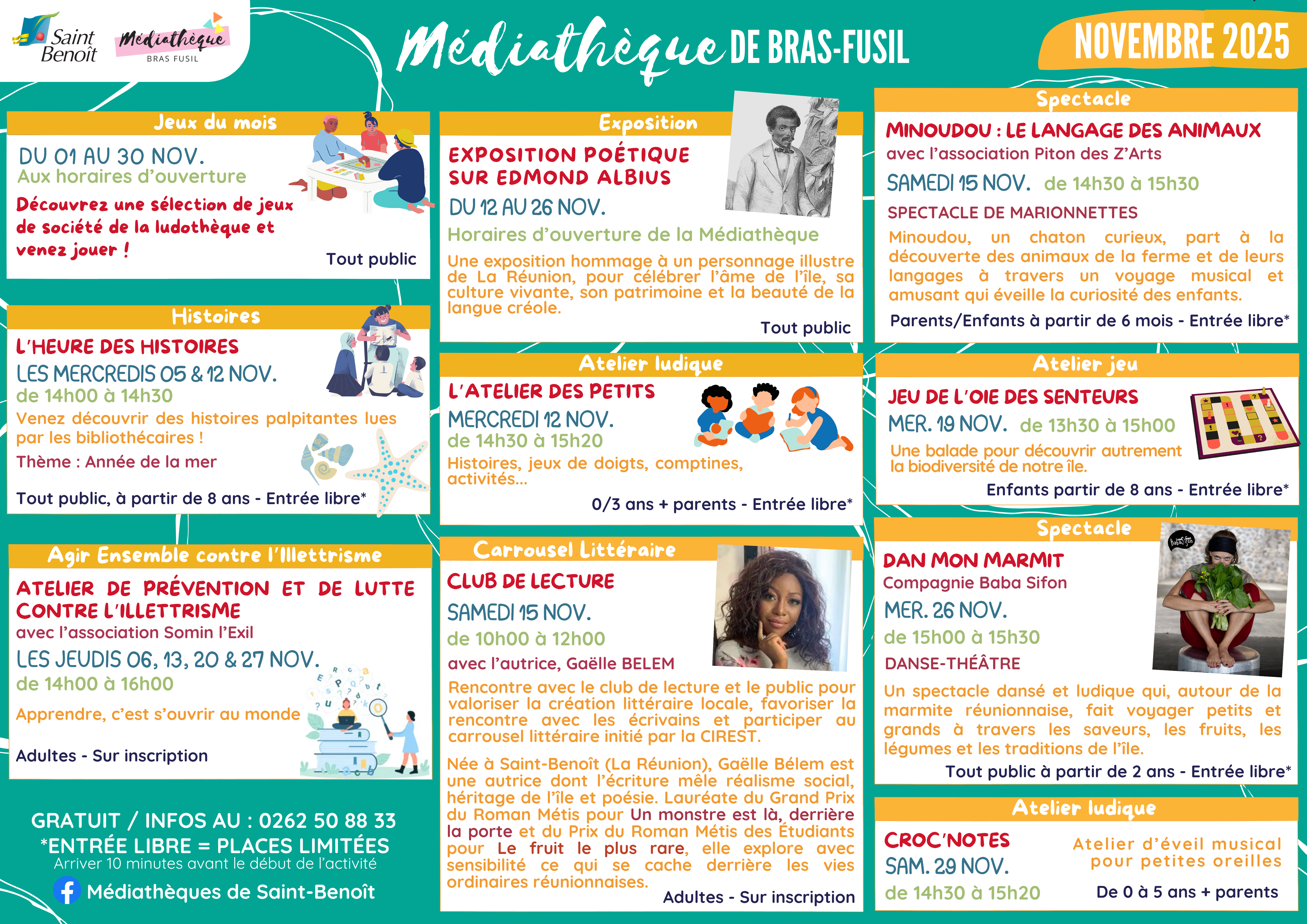Médiathèque de Bras-Fusil - novembre 2025