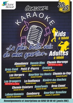 Concours karaoké "La plus belle voix de mon quartier"
