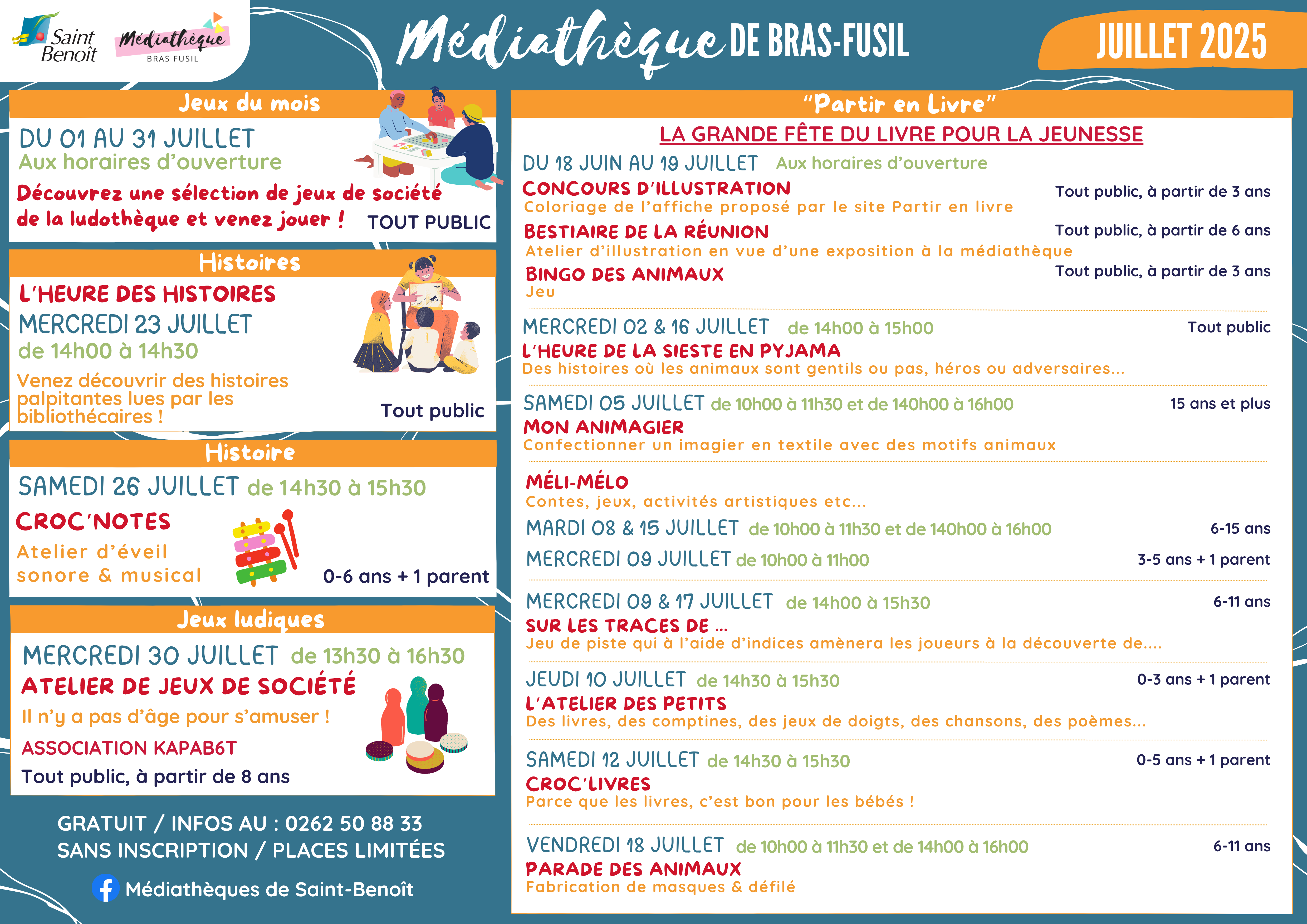 Médiathèque de Bras-Fusil - Juillet 2025