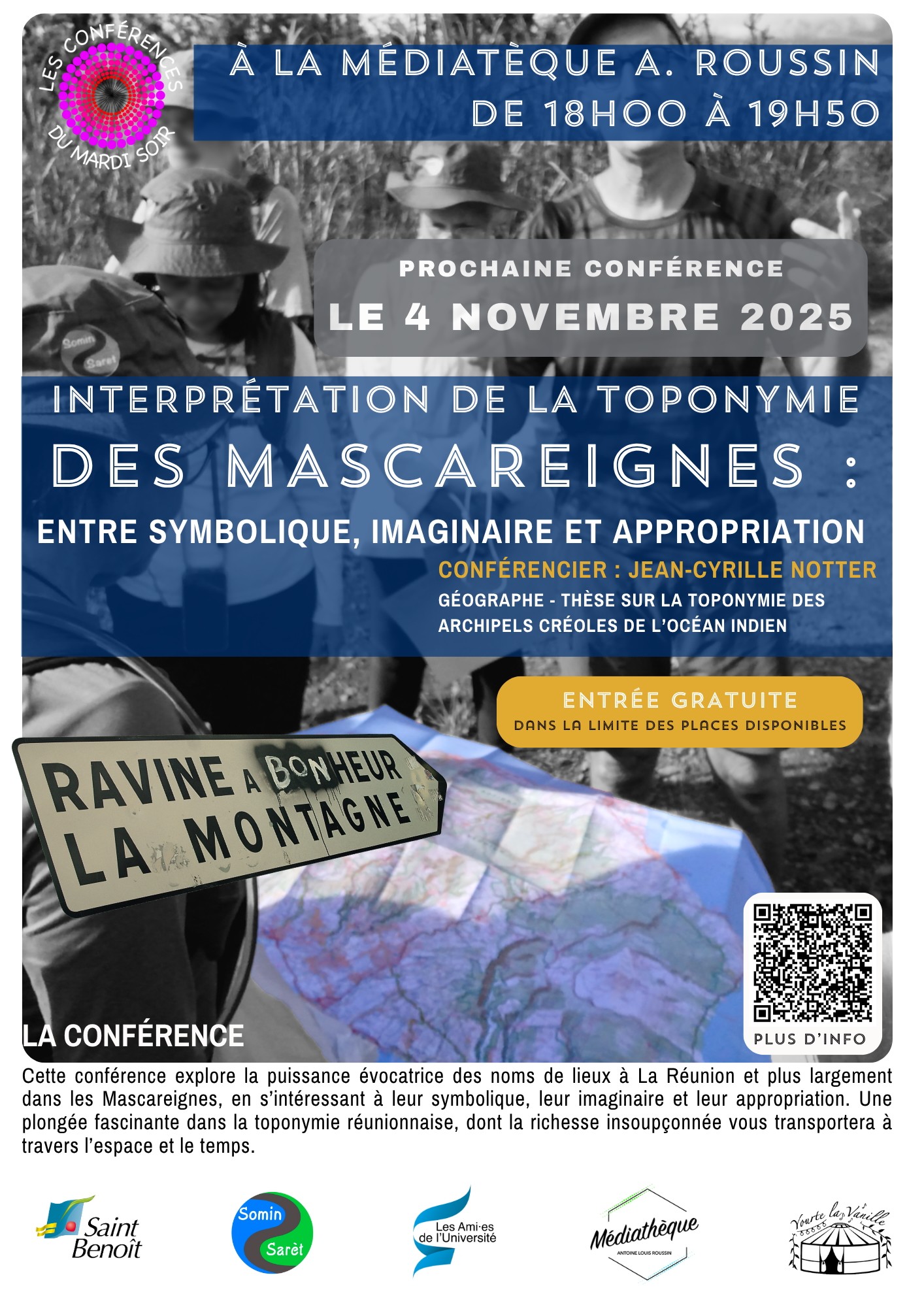 Conférence : Interprétation de la toponymie des Mascareignes entre symbolique, imaginaire et appropriation
