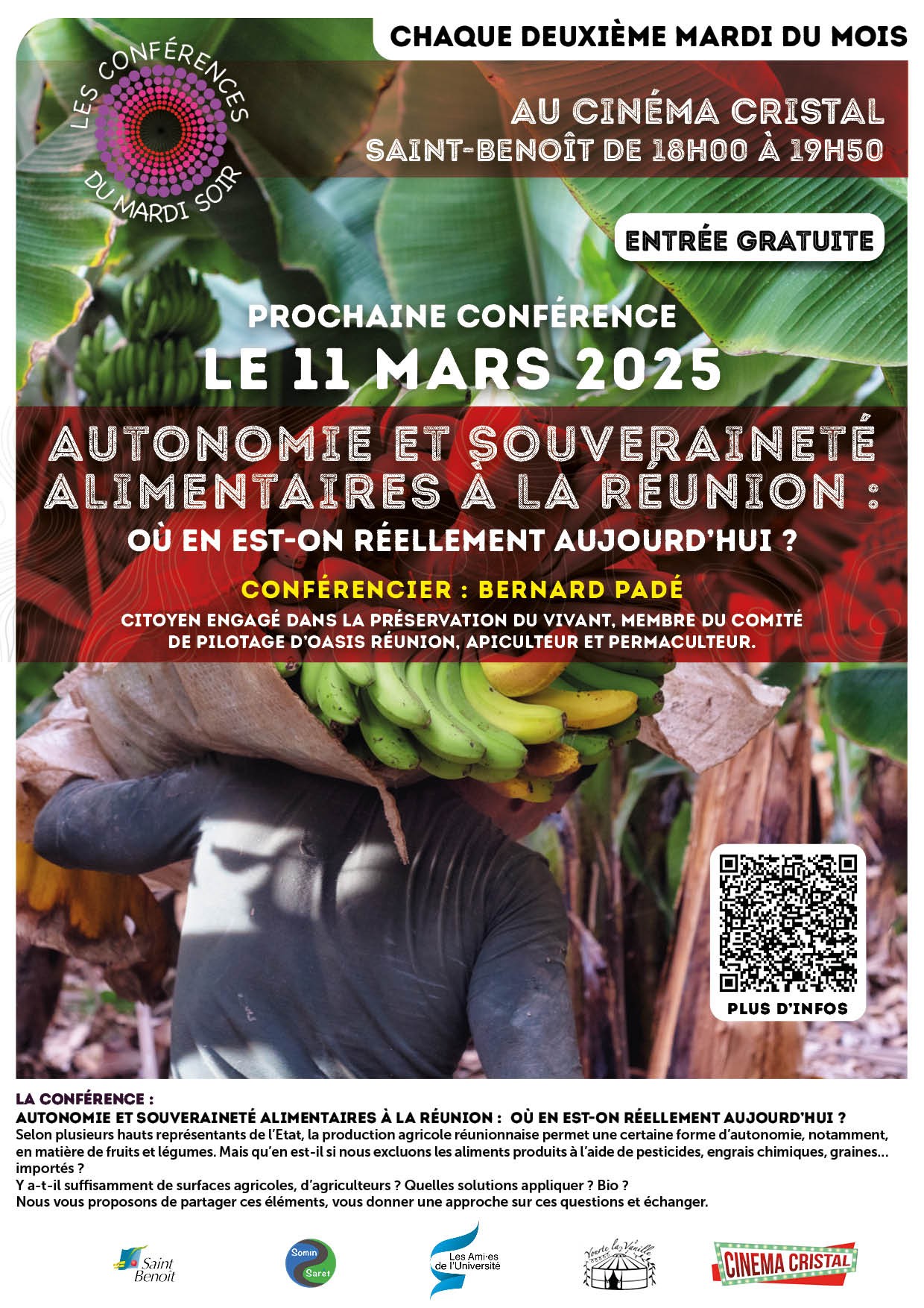 Conférence : Autonomie et souveraineté alimentaires à La Réunion :  où en est-on réellement aujourd’hui ?