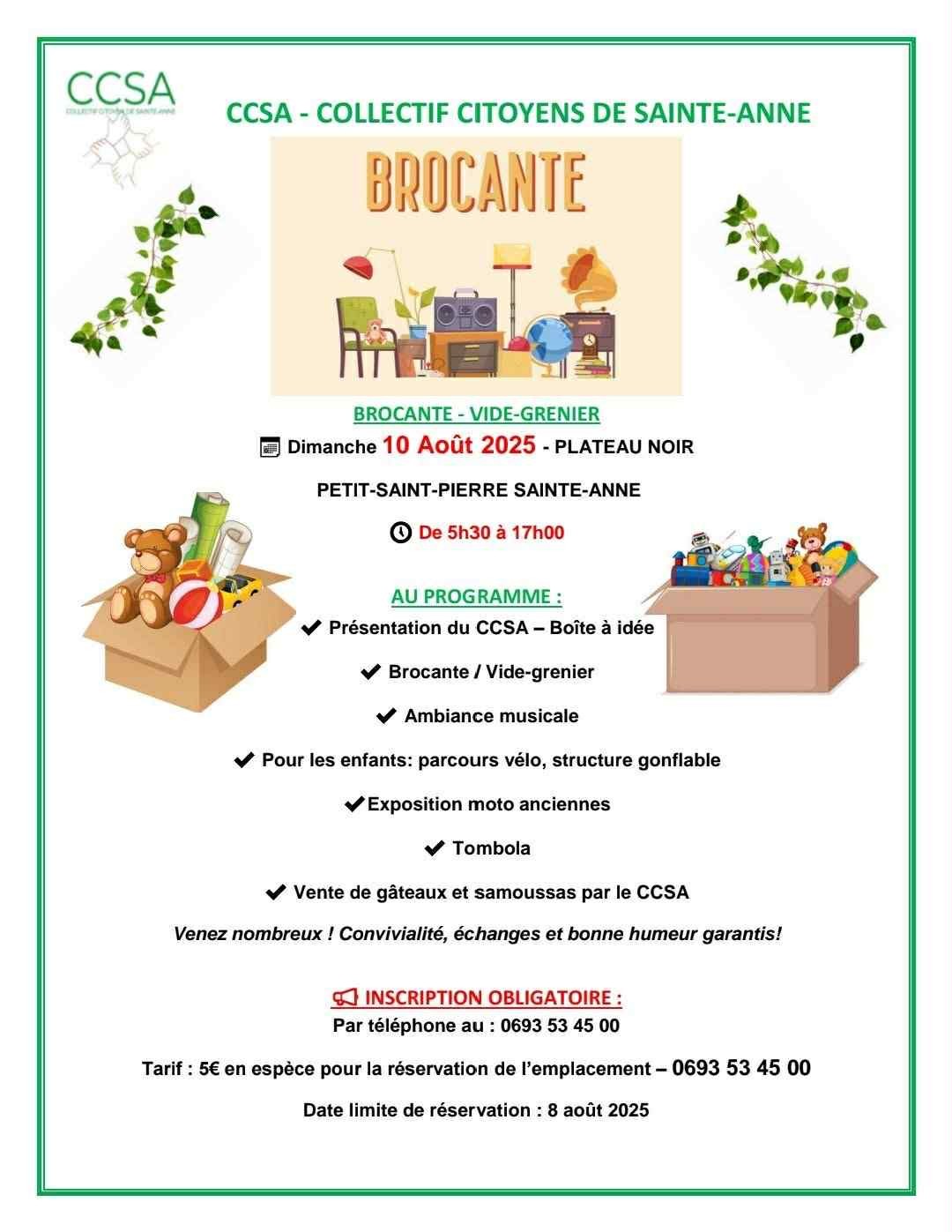 Brocante / Vide-grenier à Sainte-Anne