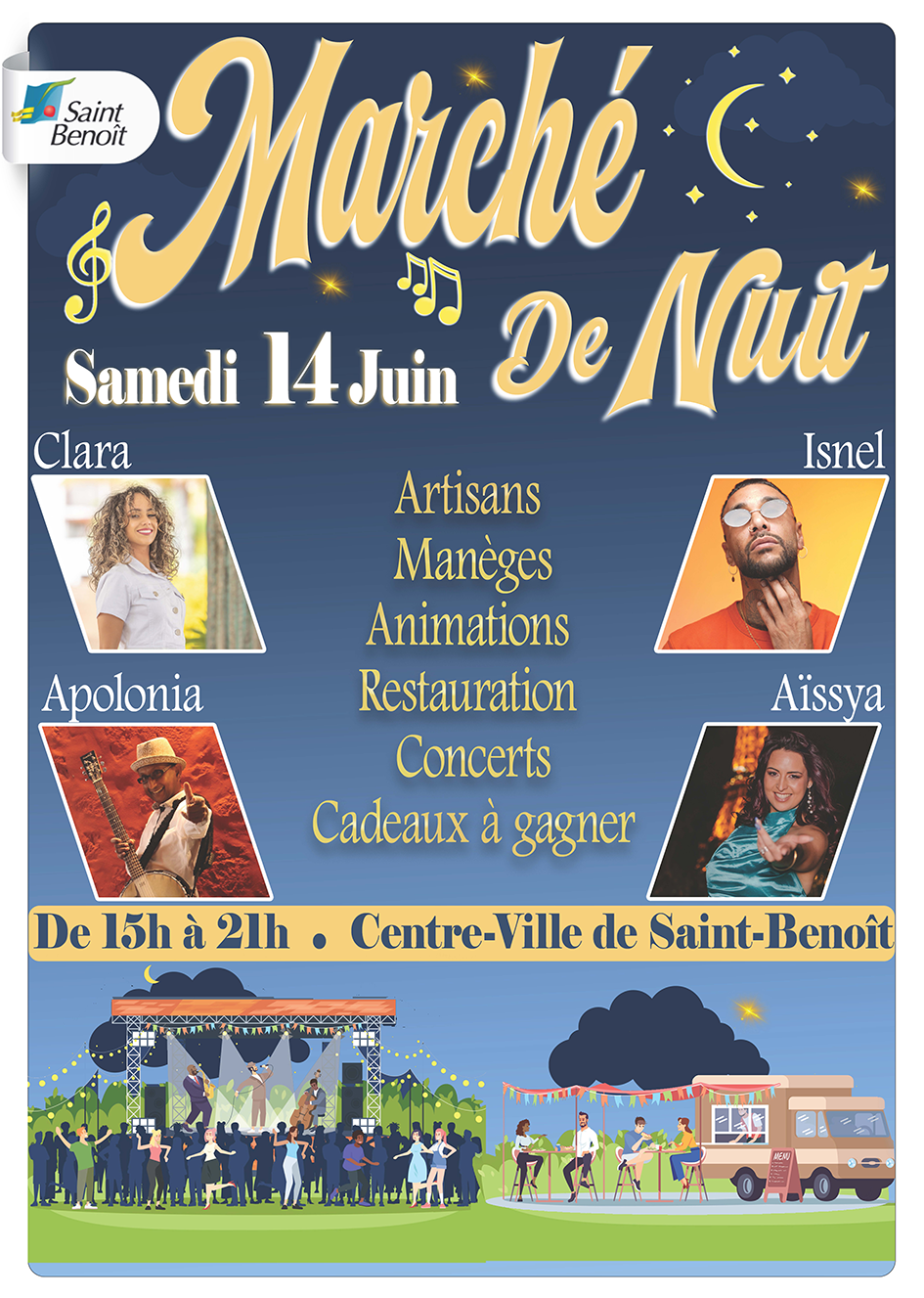 Le Marché de Nuit revient à Saint-Benoît !