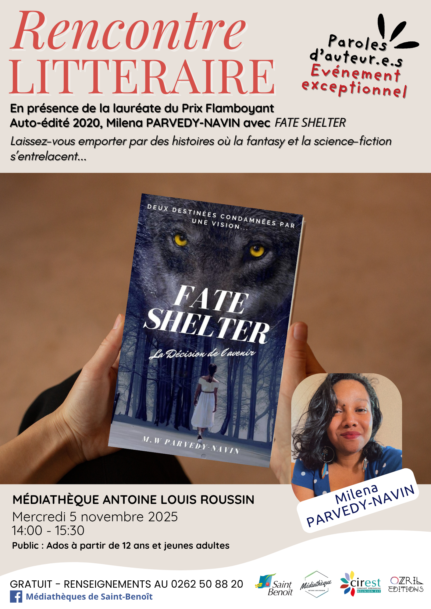 Rencontre littéraire avec Milena PARVEDY-NAVIN