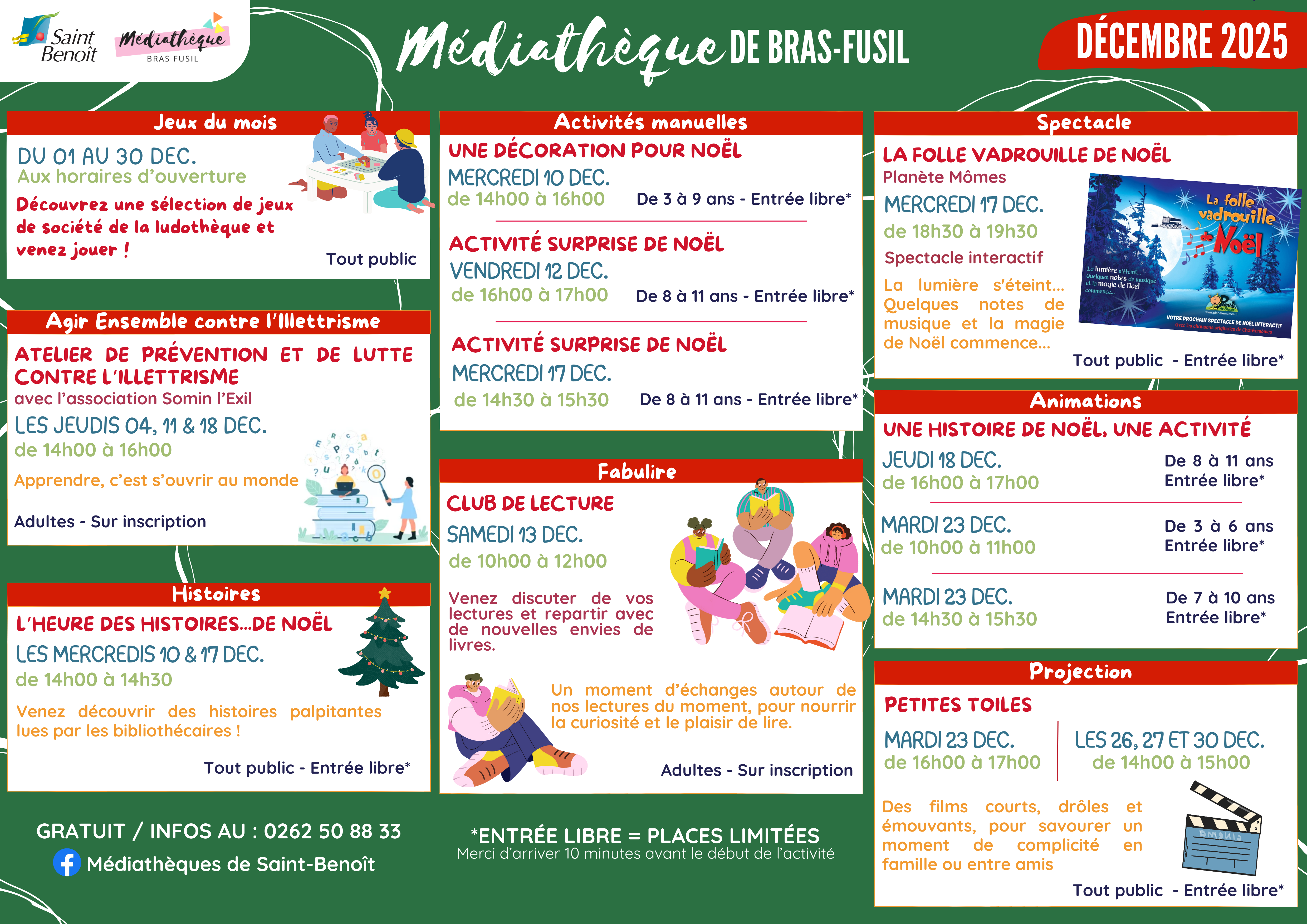 Médiathèque de Bras-Fusil - décembre 2025