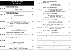 Conseil municipal le vendredi 16 juillet à 17h