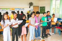 Les élèves de CM2 se préparent pour la Fête de la musique