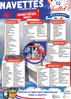 NAVETTES 14 JUILLET