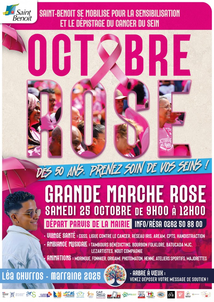 Grande Marche Rose à Saint-Benoît