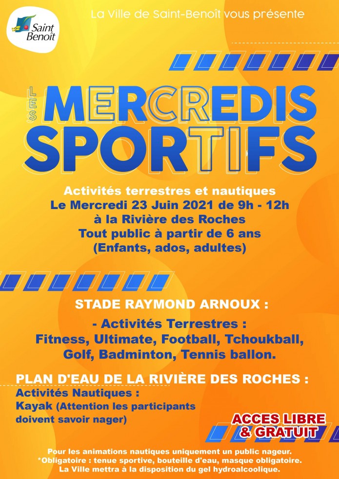 Les mercredis sportifs, activités terrestres et nautiques