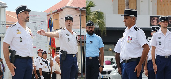 Gendarmerie de St-Benoît : prises de commandement et distinctions 