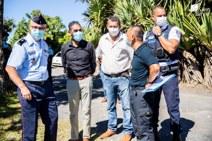 Exercice de lutte contre une pollution maritime sur les côtes Est de l'île