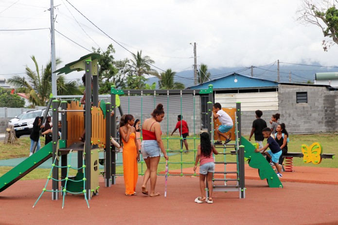 Lambians dann kartié la Rivière des roches - Inauguration de l'aire de jeux 