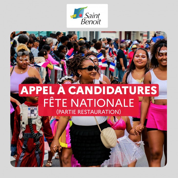 Appel à candidatures - Fête Nationale (partie restauration)