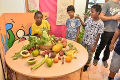 Les élèves découvrent les fruits et légumes lontan