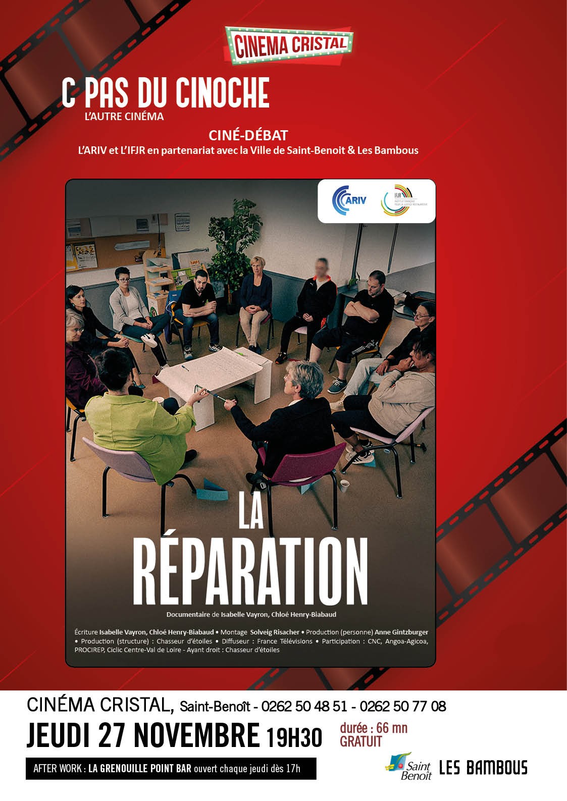 LA RÉPARATION de Isabelle Vayron, Chloé Henry-Biabaud