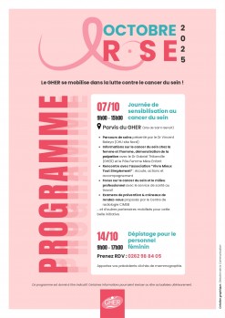 Le GHER se mobilise pour la lutte contre le cancer du sein