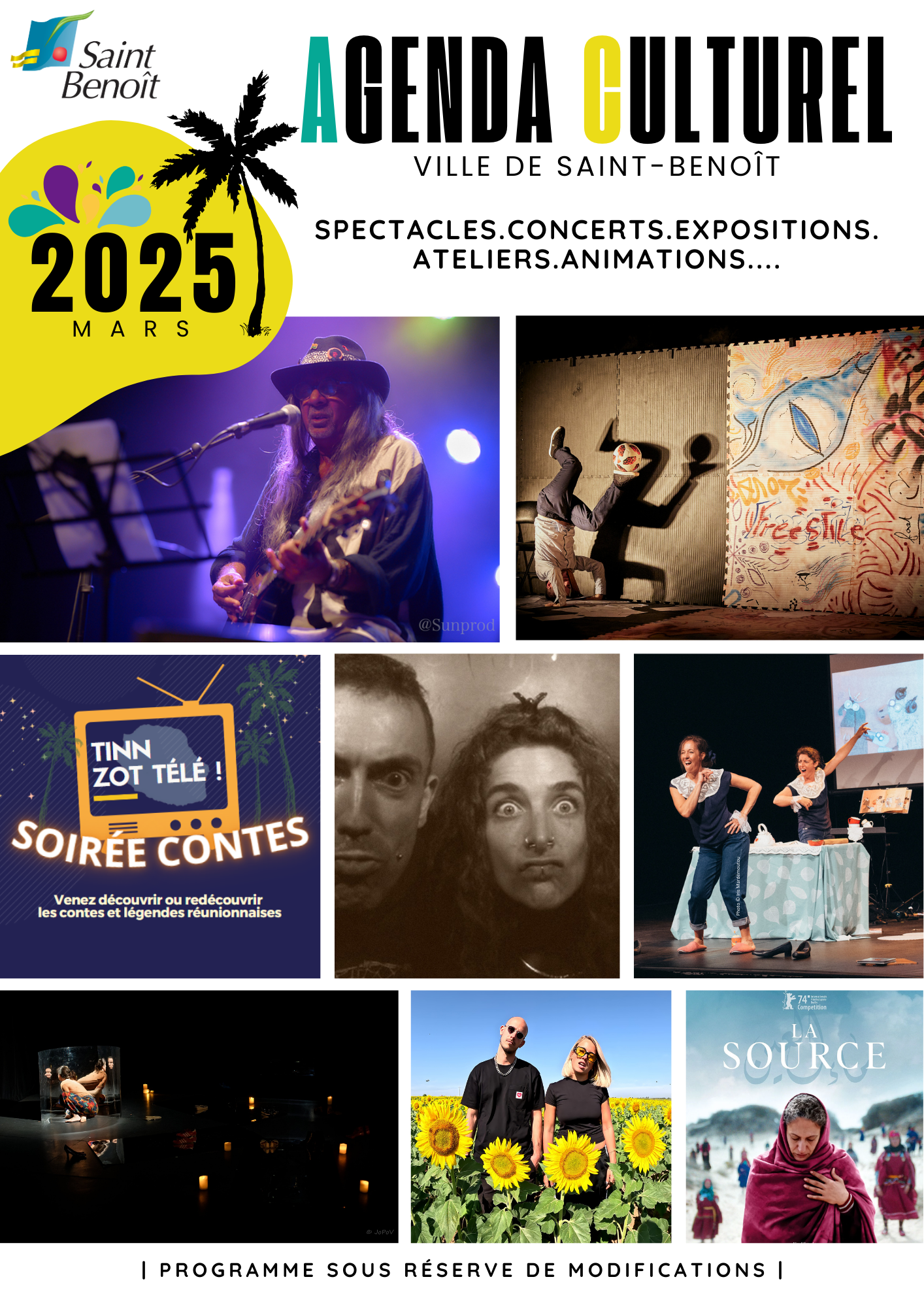 Agenda culturel mars 2025