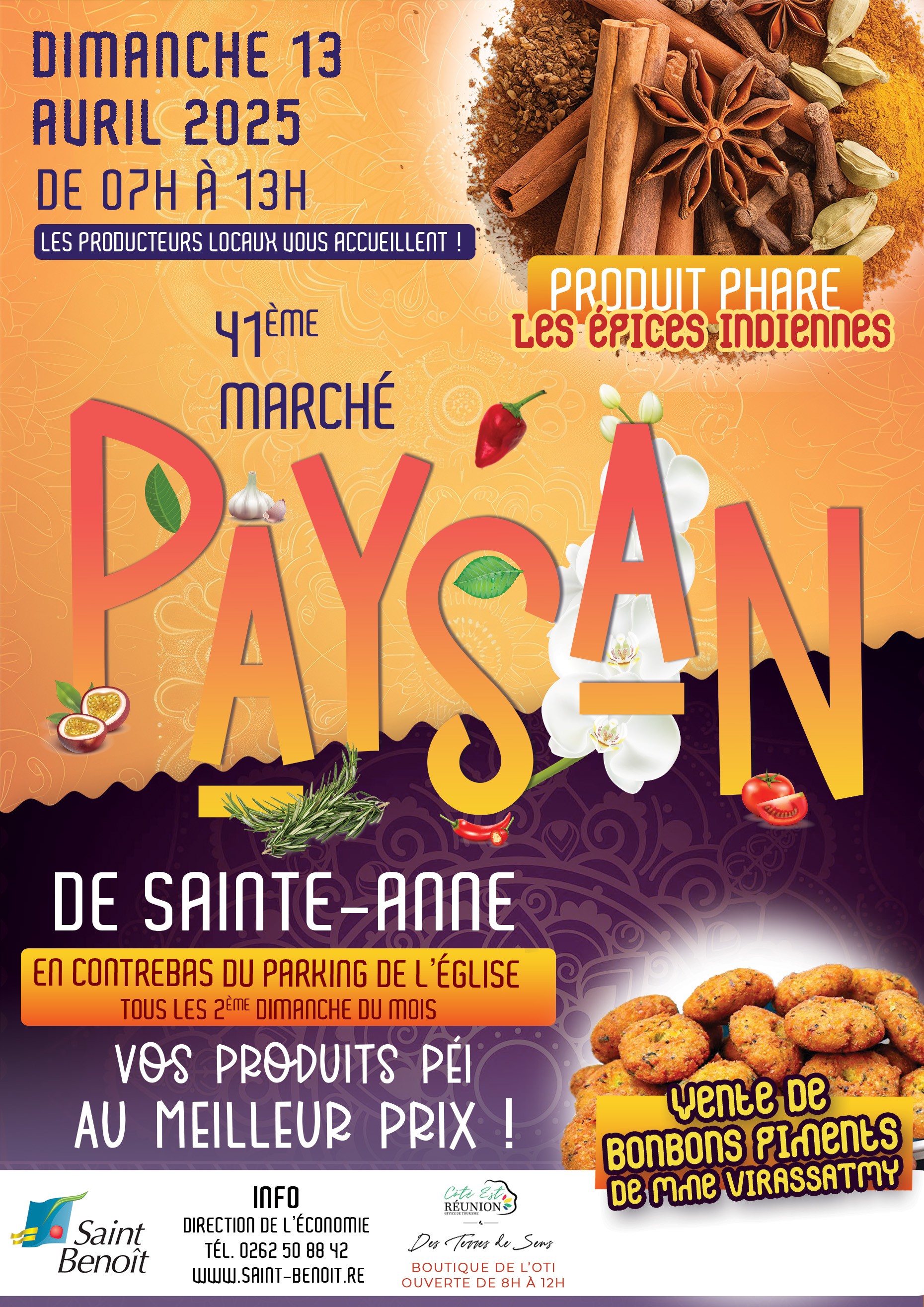 Marché paysan spécial Épices indiennes