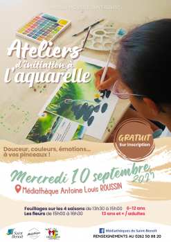 Ateliers d’initiation à l’aquarelle