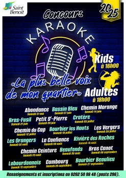 Concours karaoké "La plus belle voix de mon quartier"