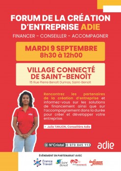 Forum de la création d'entreprise avec l'ADIE