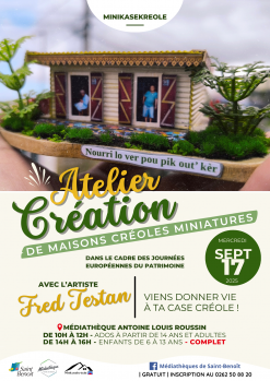 Atelier Création de Maisons Créoles Miniatures