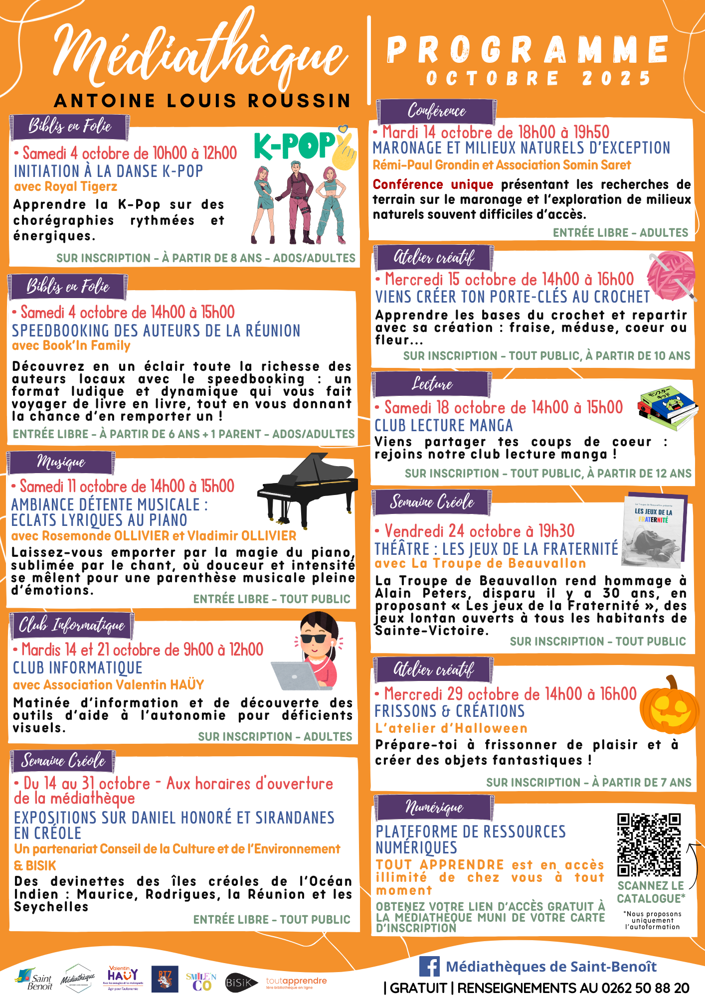 Programme octobre - Médiathèque A. L. ROUSSIN