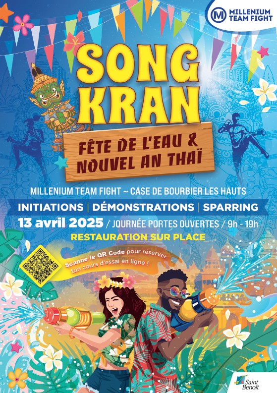 SONGKRAN : Venez célébrer à la Fête de l’eau & le Nouvel An Thaï à Saint-Benoît
