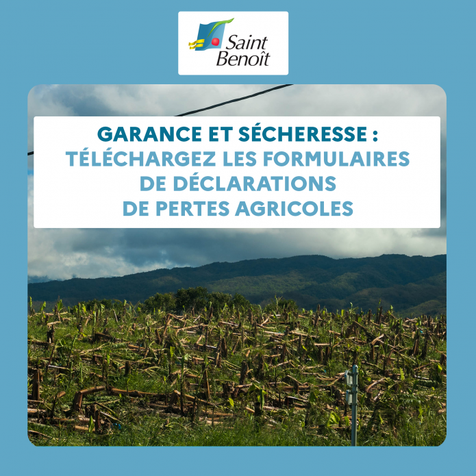 Garance et sécheresse - Déclarations de pertes agricoles