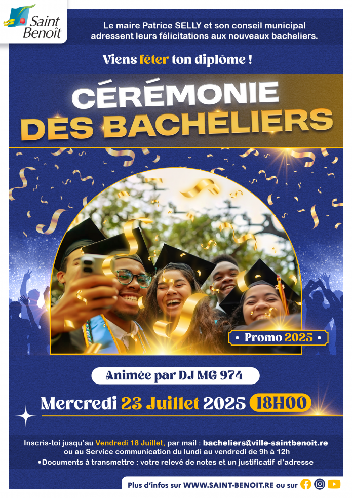 Bachelier 2025 : Viens fêter ton diplôme !