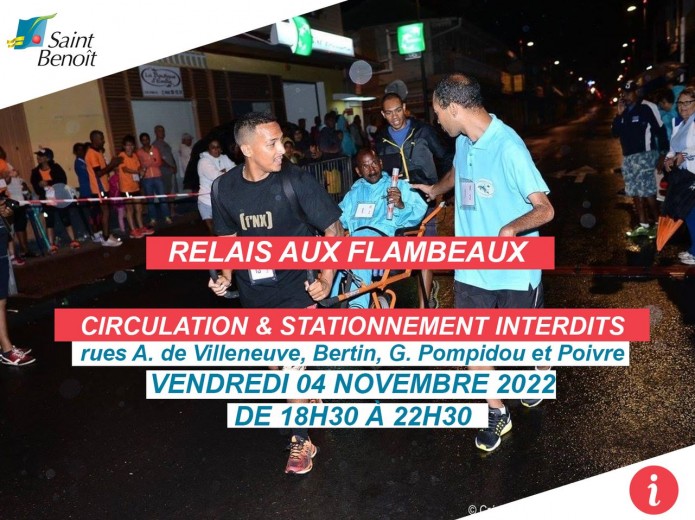 Relais aux flambeaux : info route
