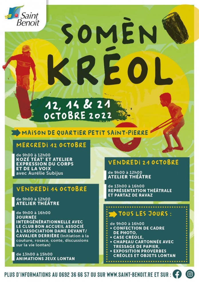 Somèn Kréol à la maison de quartier de Petit Saint-Pierre