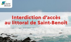 Vigilance rouge vagues-submersion :  interdiction d’accès au littoral de Saint-Benoît