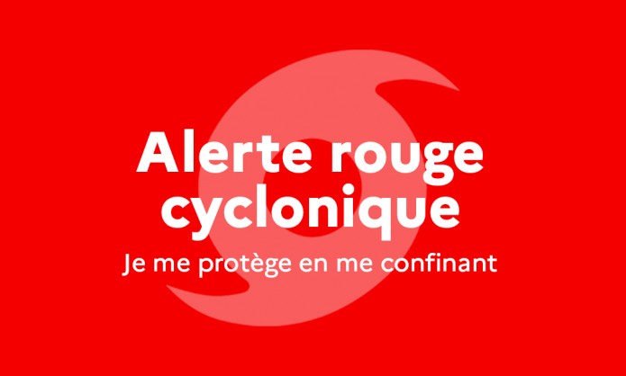 Levée de l'Alerte violette - Retour en Alerte rouge cyclonique