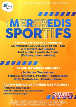 Les mercredis sportifs, activités terrestres et nautiques