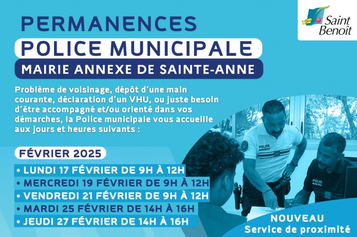 Permanences de la Police Municipale