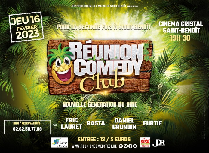 « Réunion Comedy Club » le jeudi 16 février au cinéma Cristal