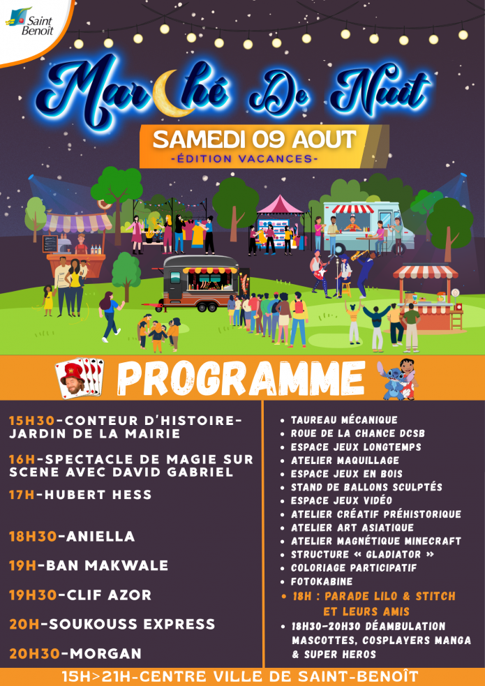 Marché de nuit - Programme complet