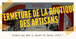 Fermeture de la boutique des artisans à Sainte-Anne