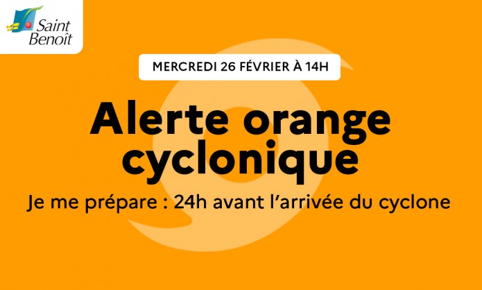 Alerte orange cyclonique : « Je me prépare » à partir de 14h ce mercredi