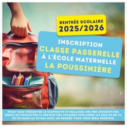 Inscriptions en classe passerelle - Rentrée 2025/2026