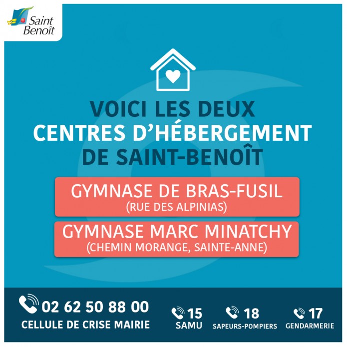 CENTRES D'HÉBERGEMENT À SAINT-BENOÎT