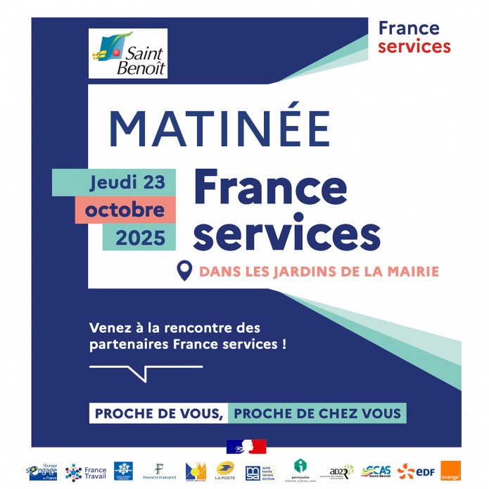 Portes ouvertes de France Services à St-Benoît le jeudi 23 octobre