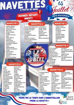 NAVETTES 14 JUILLET