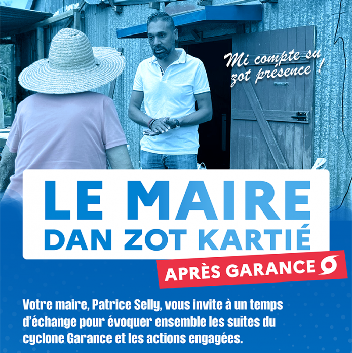 Le maire dan zot kartié après Garance