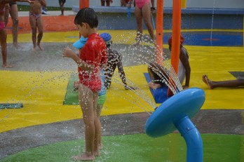 Jeux d'eau de la Piscine de la gare